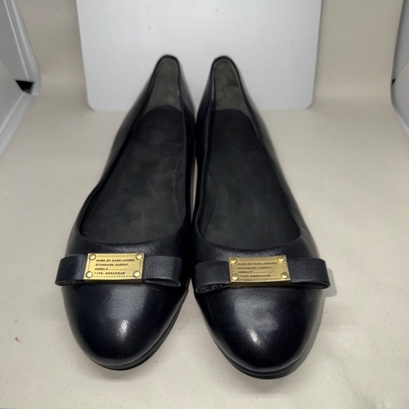 Marc by Marc Jacobs Tuxedo Black Ballet Flats Size 38 - Picture 2 of 6
